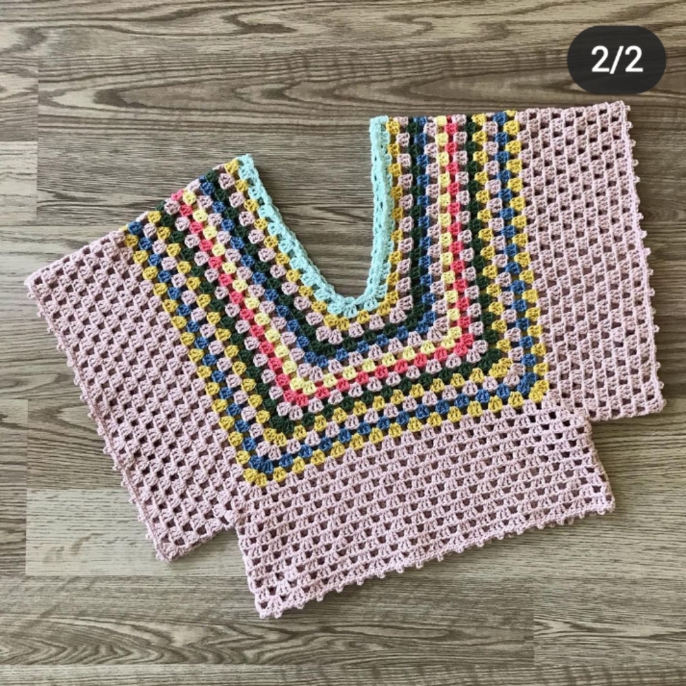 Spring Summer crochet blouse handmade